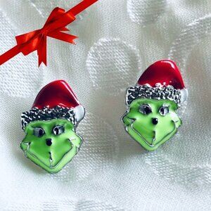 NWOT The Grinch Stud Earrings, Holiday parties, Festive events & Christmas